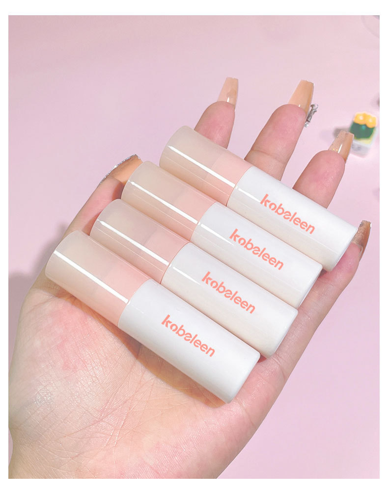 kobeleen's matte Cream Lip Gloss Nude lipstick is an affordable student's everyday natural blush color undefined