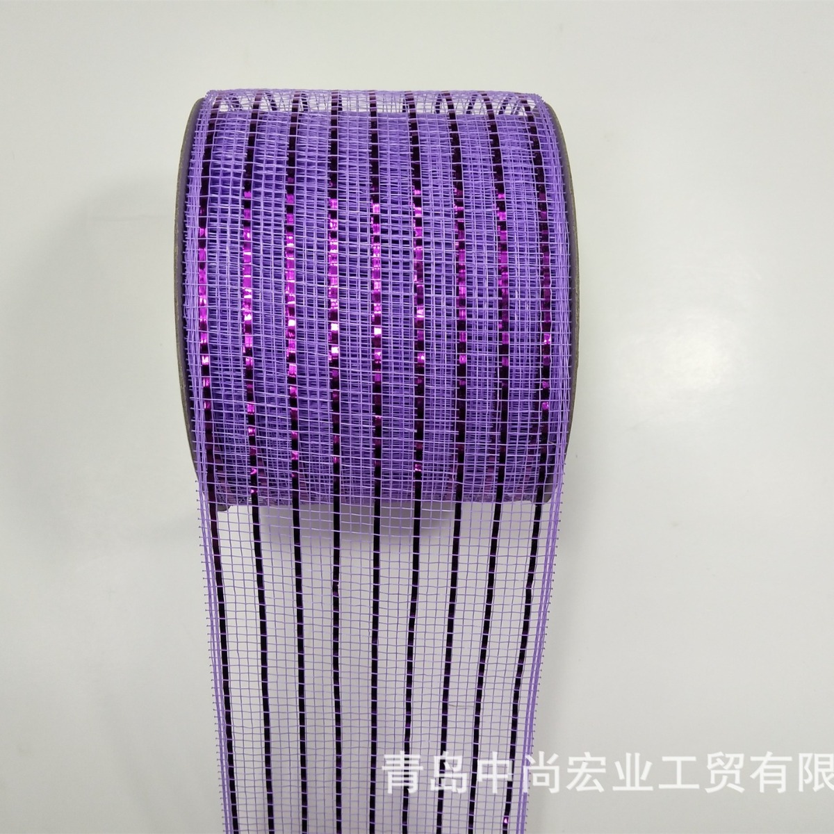 PP镂空纱网素色节日派对装饰礼物鲜花束包装彩带DIY创意花环批发