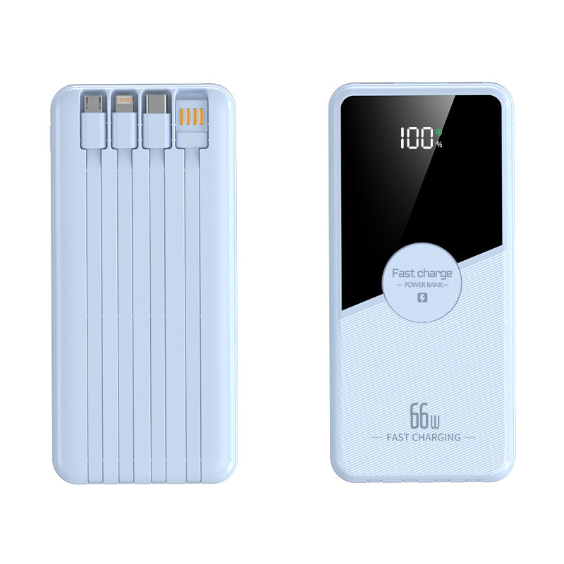 66W超急速充電パワーバンク、ケーブル付き、20000mAh超大容量モバイル電源、卸売カスタマイズロゴ|undefined