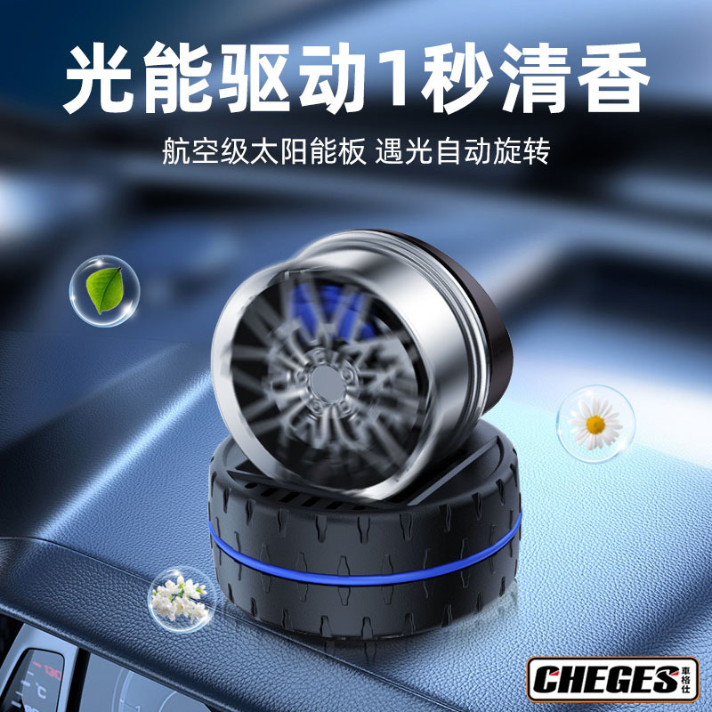 Aromatherapy solar-powered for auto