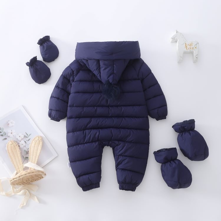 Mode Einfarbig Polyester Baby Strampler display picture 9