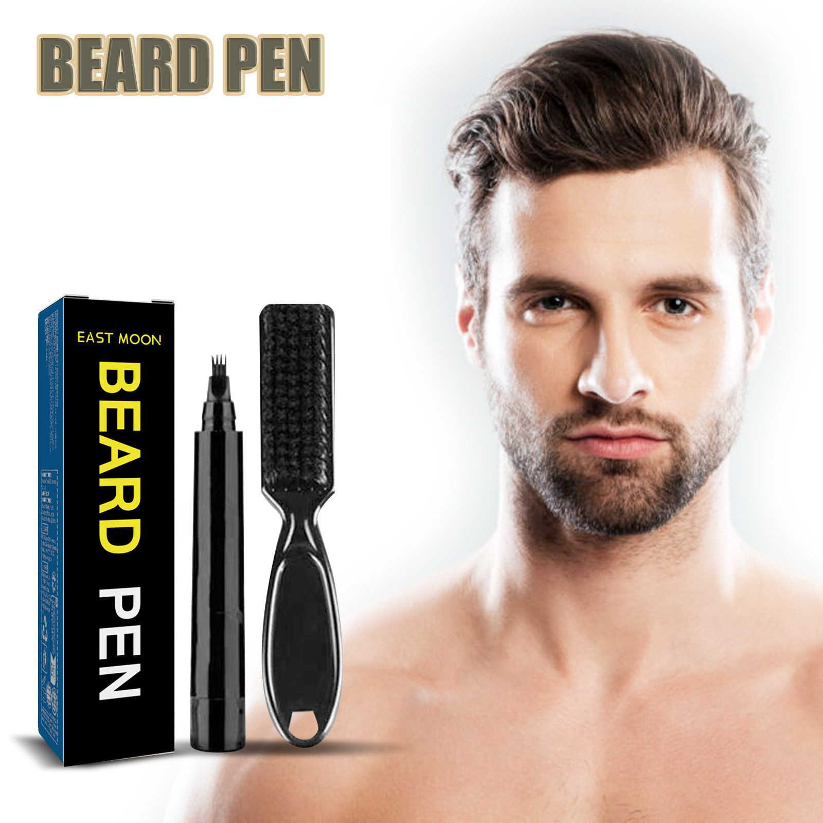 East Moon Sideburn Styling Pen Waterproof Men's Styling Pen for Sideburns