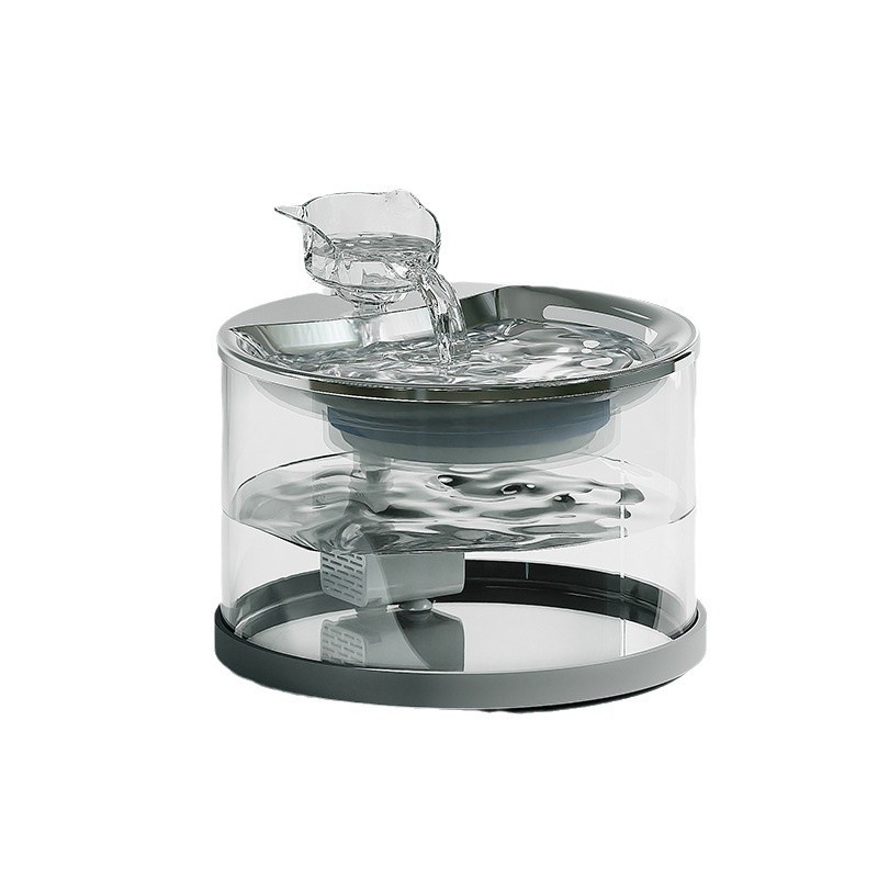 Nuevo dispensador de agua para mascotas de vidrio, dispensador de agua móvil circulante, dispensador de agua automático, dispensador de agua transparente inteligente para perros image 6