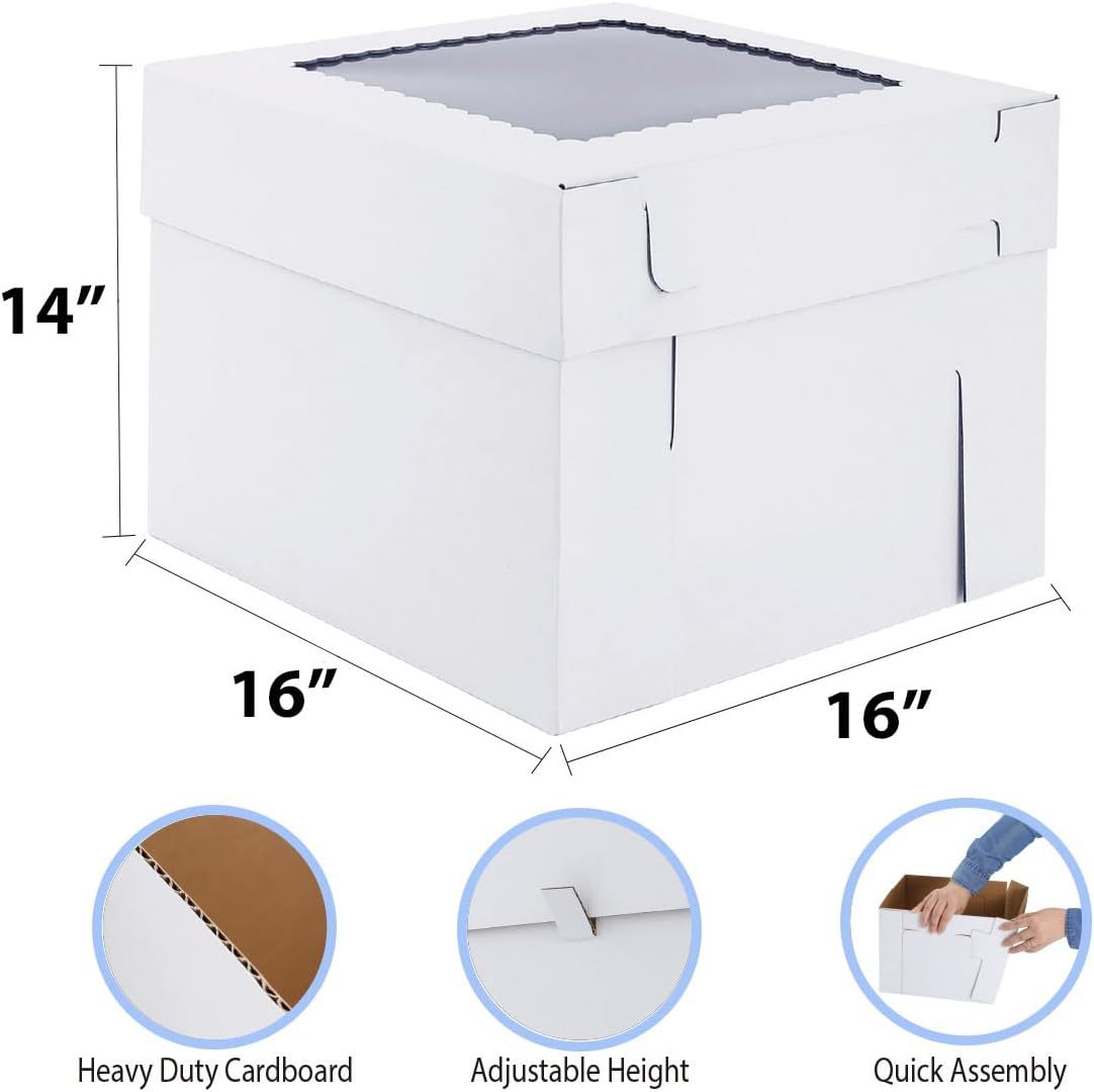 Caja de ventana de cubierta de cielo blanco; 16*16*14in