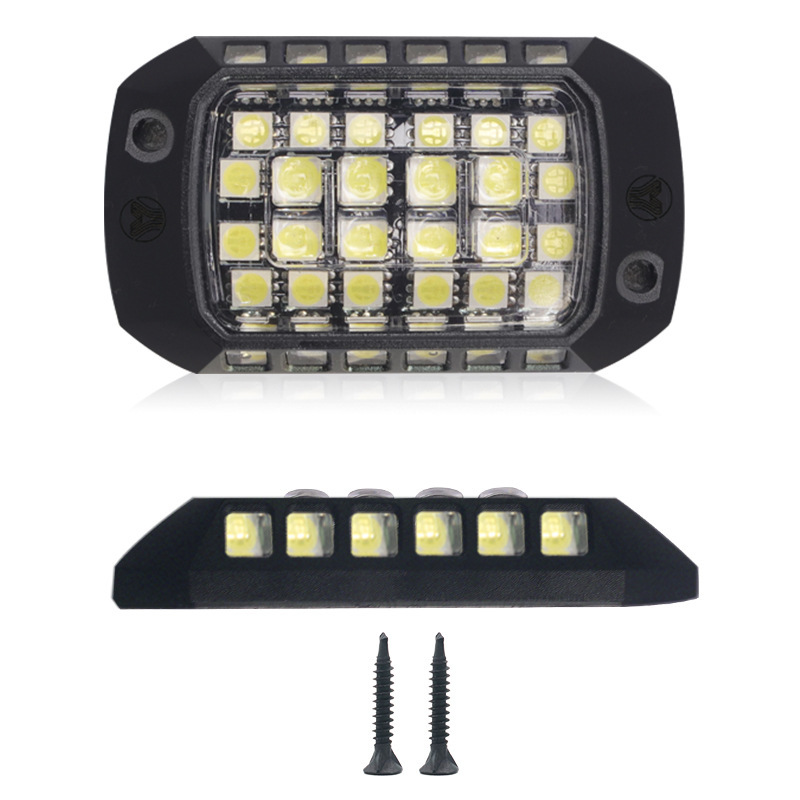Cross-border off-road vehicle 3D lens single-color chassis light 36 LED beads 5050 motorcycle 12V lens car chassis light