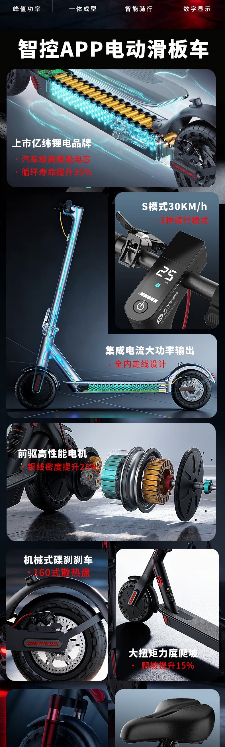 Permanent electric scooter, small and portable, two-wheeled, foldable, suitable for both children and adults, ideal for commuting