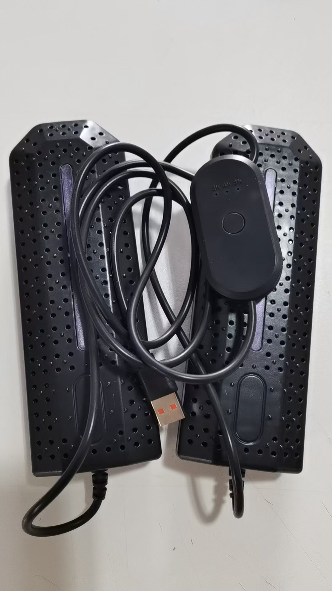 USB 양면 보라색 램프 타이밍 블랙