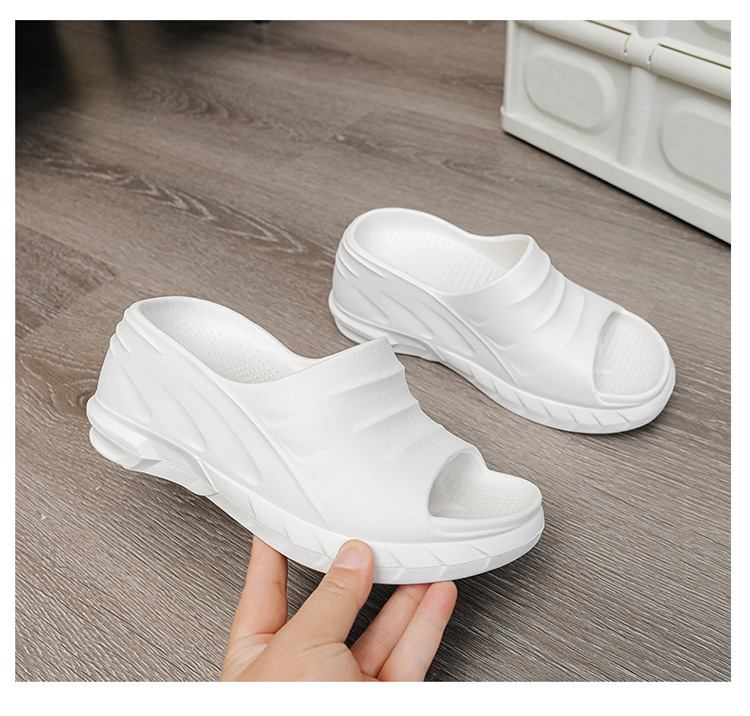 Women's Casual Solid Color Round Toe Platform Slippers display picture 15