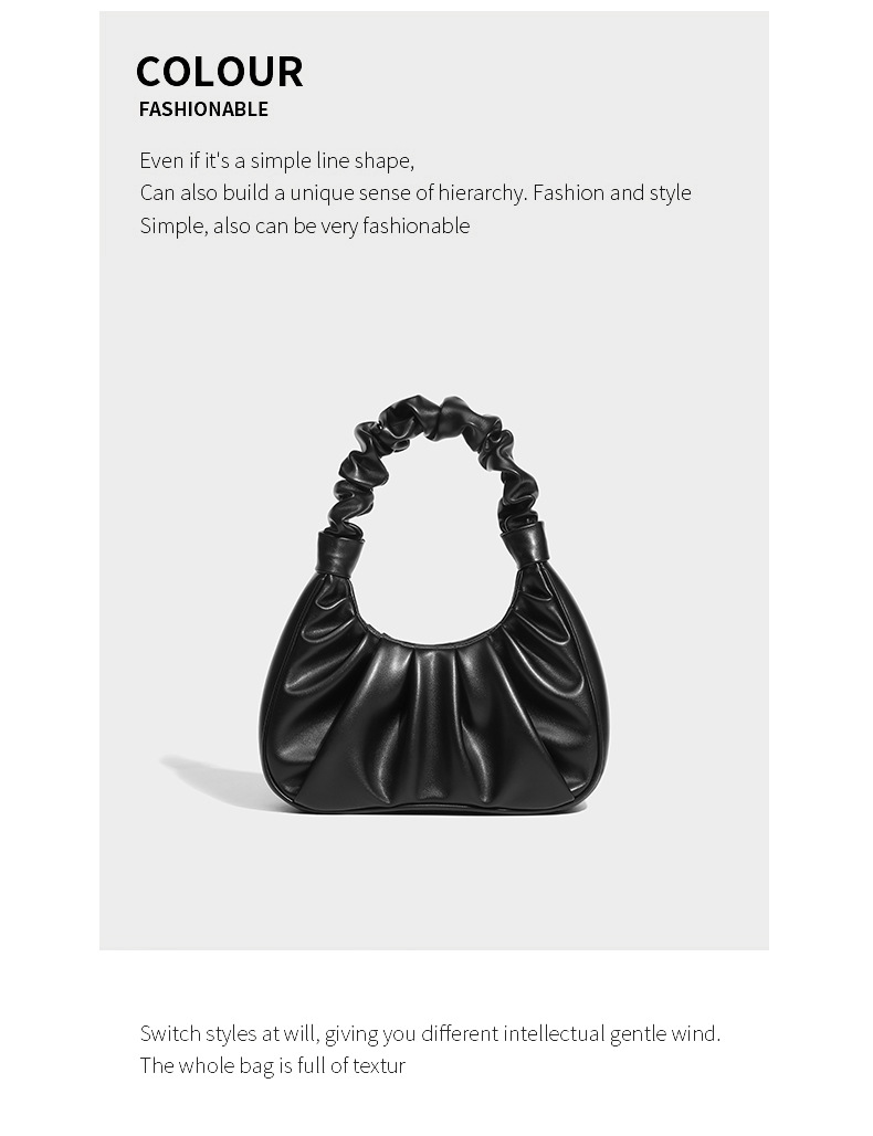 Shoulder Bag For Women Soft Leather Cloud Dumpling Handbag_voghion.com