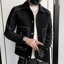 青年修身夹克男士飞行外套春秋季2024新款休闲上衣潮流帅气男装潮