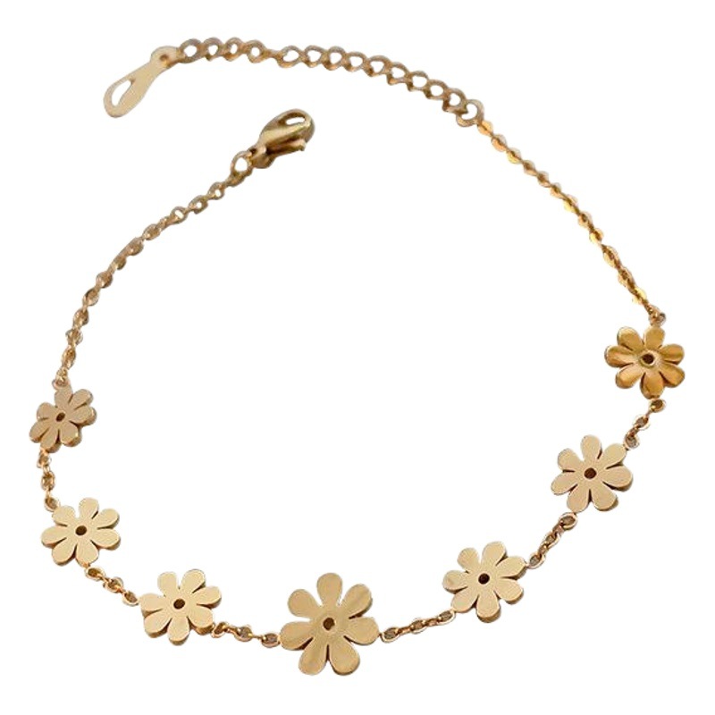 Rojo simple pulsera de acero de titanio de alta calidad de moda pulsera de lujo ligero Pulsera de tirón ajustable con micro incrustaciones para mujer image 1