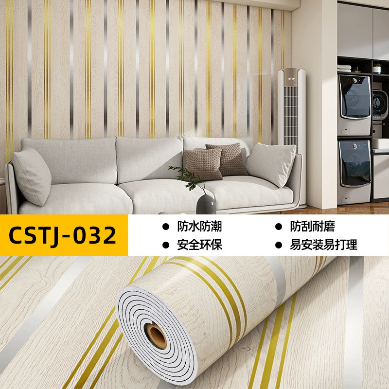 Marble self-adhesive wallpapers on wall, sticker