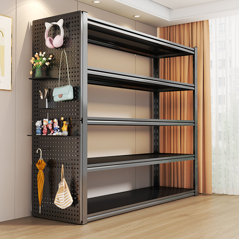 Household Storage Rack Floor Multi-layer Shelf Balcony Living Room Storage Rack Storage Room Supermarket Express Finishing Display Rack