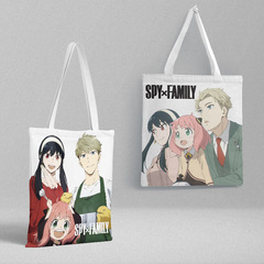 Spy Family Canvas Bag 36x39cm Anime Merchandise Student Handbag Shopping Bag File Bag Wholesale