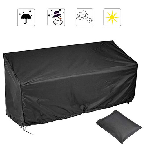 Cross-border best-selling outdoor garden balcony chair cover waterproof dustproof furniture cover sofa lounging chair cover black in stock