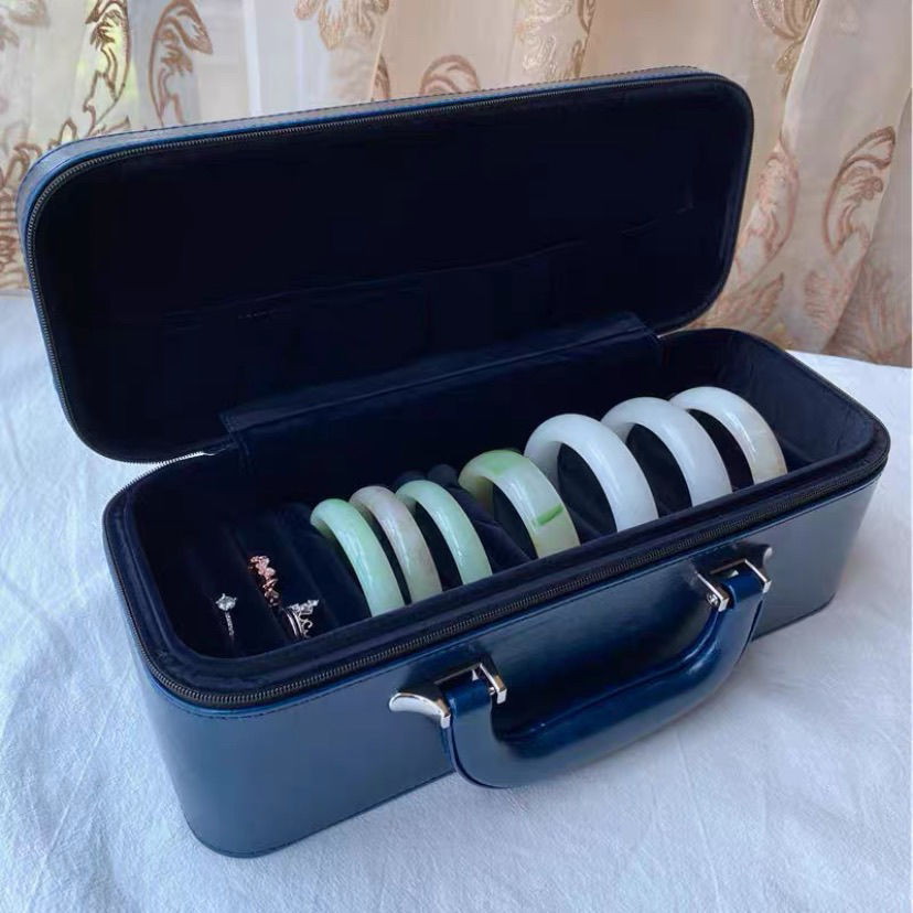 Brazalete caja de almacenamiento 15 dígitos brazalete caja de joyería jade jade caja de oro y plata caja de exhibición caja de joyería portátil caja doméstica
