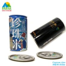 厂家定制珍珠米铁罐 大米充氮包装  五谷杂粮300克焊接圆罐