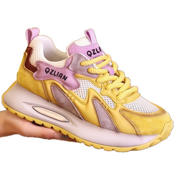2026 zapatos de verano de malla nuevos zapatos de papá transpirables, zapatos deportivos casuales con suela suave, zapatos de mujer