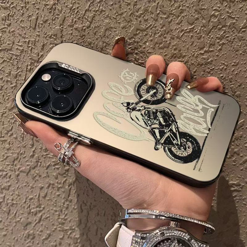 Nueva motocicleta para iPhone 16 funda para teléfono móvil Apple 15promax/14 anti-caída 13pro12 Europa y América 11XR