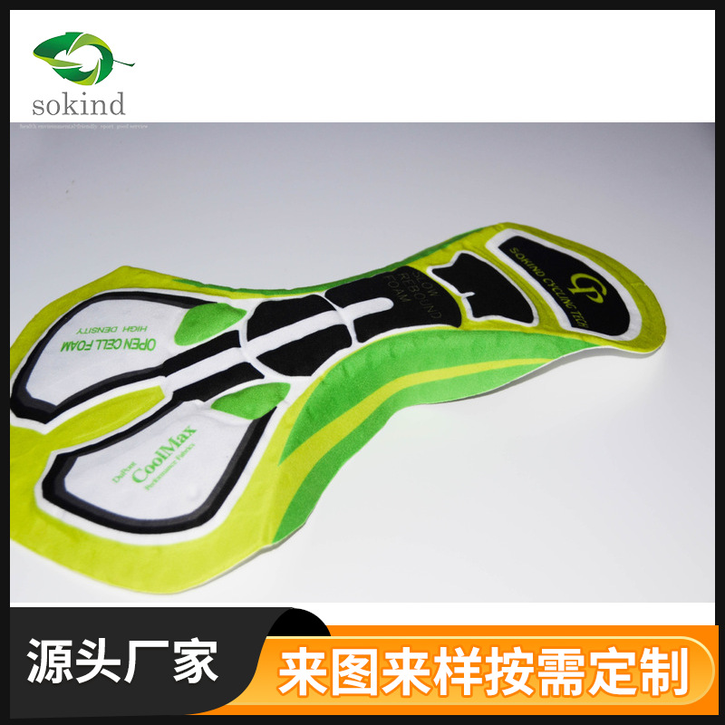 亚马逊骑行服海绵坐垫山地公路自行车硅胶坐垫透气排湿骑行服裤垫