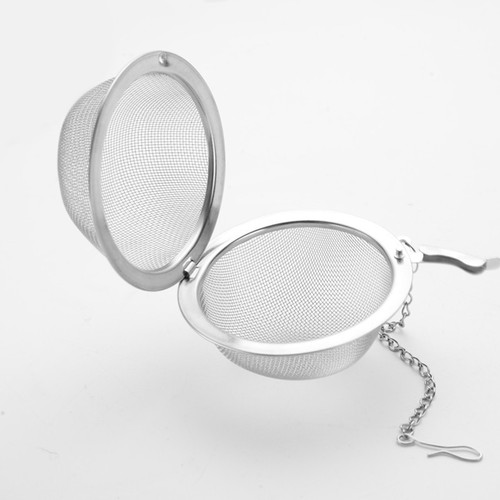 304 Factory Stainless Steel Flavor Home Spherical Seasoning Ball Condiment Ball Marinade Ball Hot Pot Ball with Chain Tea Strainer Filter Pot