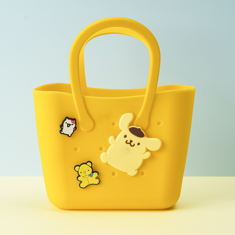 비치 백 노란색 만화 무작위