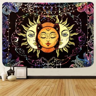 Amazon European and American Home Hanging Cloth Background Cloth Wall Decoration Tapestries Home Decoration Printed ins Home Hanging Cloth