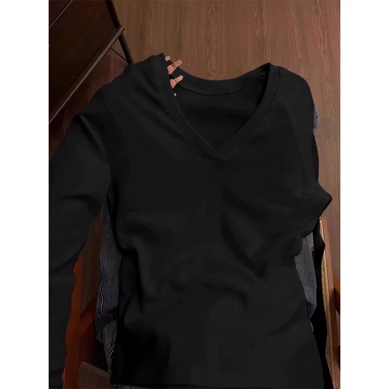 Топ женский длинный рукав slim-fit, базовый облегающий, фуксия, осенний