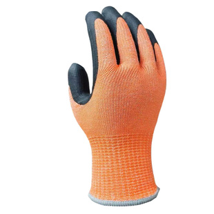 American Standard Level 9 Orange Anti-Cut Gloves Frosted Pu Cross-Border Anti-Cut Wear-Resistant Gloves Anti Cutting