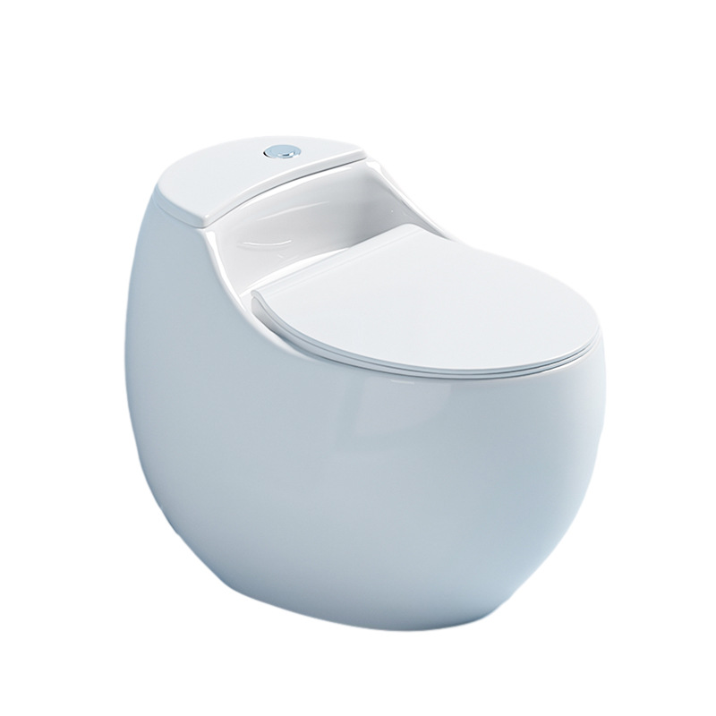 Creativo huevo inodoro tipo sifón inodoro cerámica inodoro doméstico asiento exportación de comercio exterior