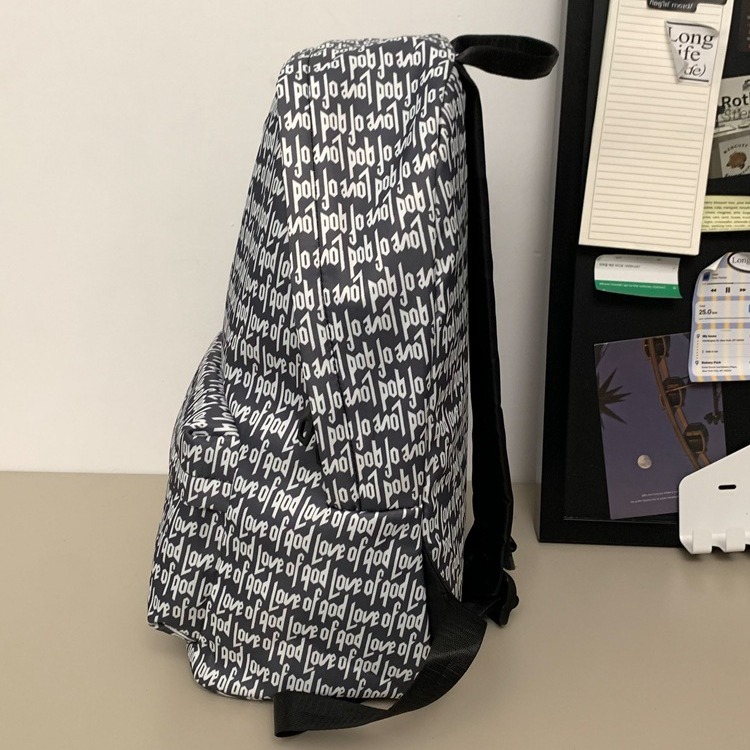 2024 Mochila impresa de moda, estudiantes de secundaria y preparatoria, viaje de clase, mochila escolar de gran capacidad, mochila de viaje al por mayor