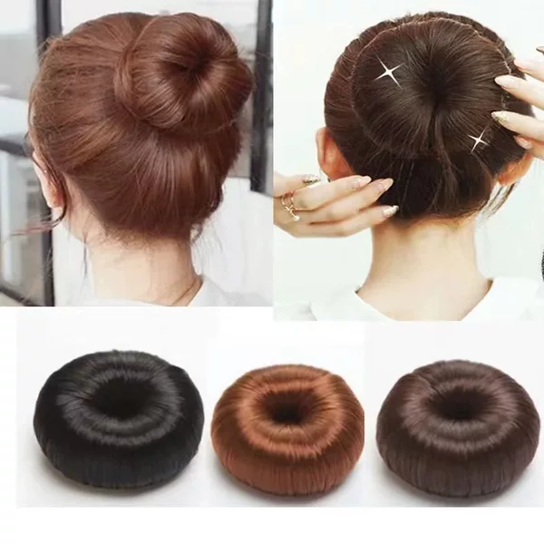 South Korea Headwear Donut Wig Plate Hair Coil Hair Coil Ball Head Hairdressing Tools Flower Bud Hair Coil Hair Accessories