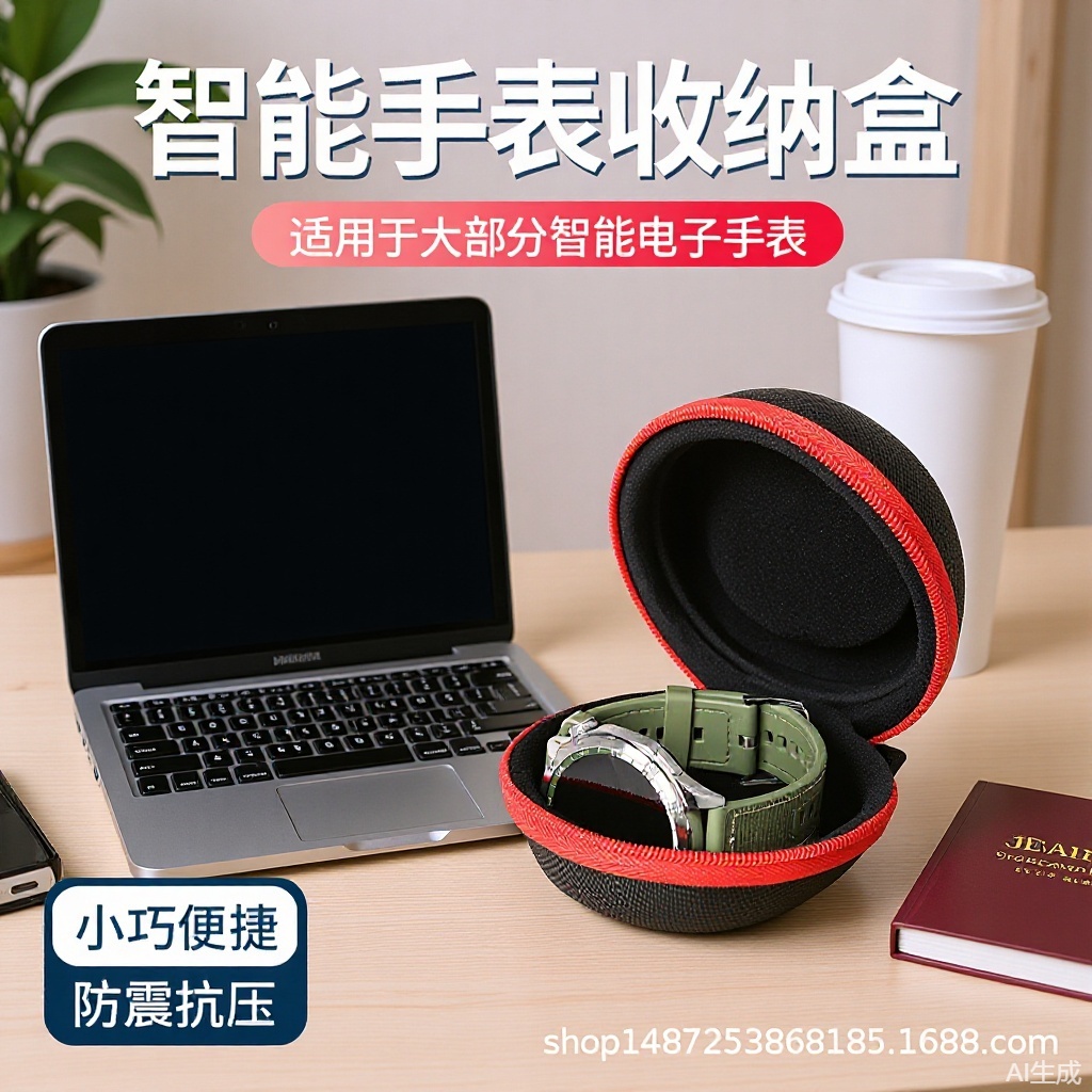 环真旅行便携手表收纳包 适用华为GT6苹果智能手表收纳盒机械表袋