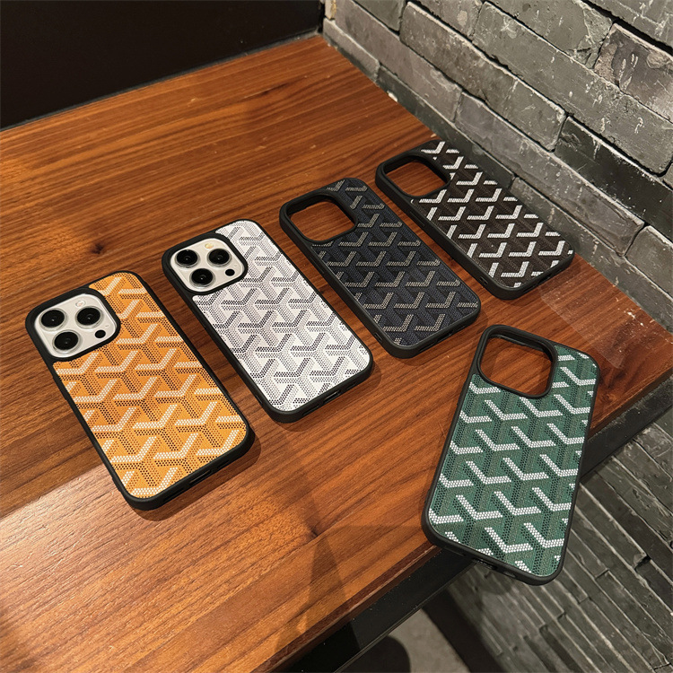 Magnetic Phone Case I Trendy Brand Dog Tooth Design Suitable for Apple 15/14/17 Pro Max Large Hole Goya Phone 16 Simple