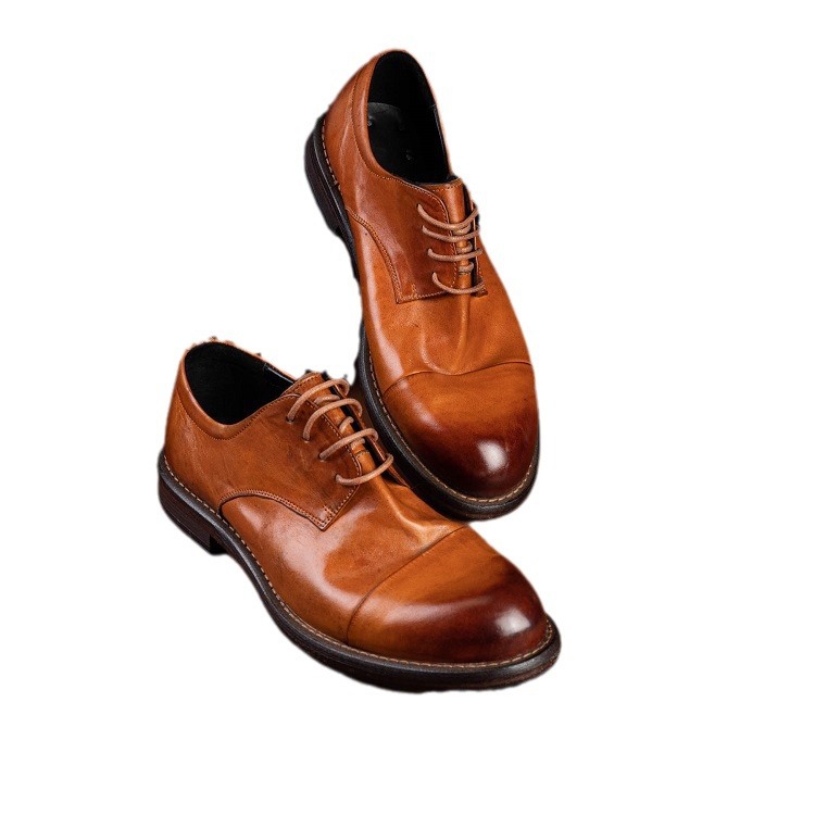 Pferdeleder leder laufsohle gewaschen vintage zu tun alte business schuhe kleid schuhe hochzeit schuhe_voghion.com