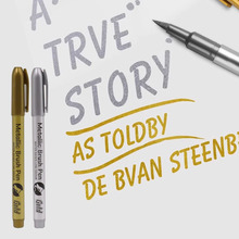 金属色软头油漆笔工艺笔请帖对联签到记号笔毕业季明星金色签名笔