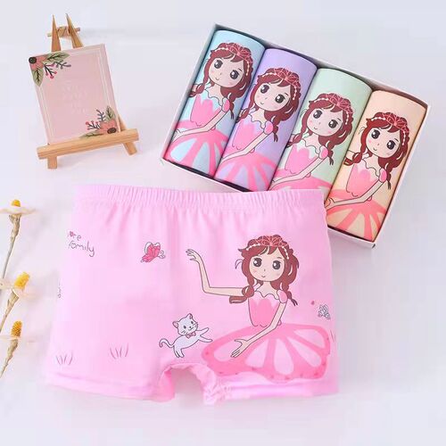 Children's underwear for women, cute cartoon boxer briefs for girls, triangle children's, middle and large children's princess boxer briefs wholesale