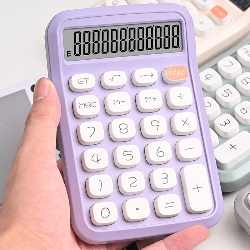 Calculadora de dopamina transfronteriza de 12 dígitos de pantalla grande teclado mecánico informática para estudiantes de examen materiales de estudio