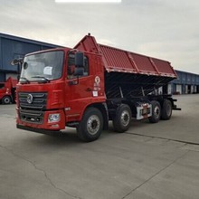 国五东风6.8米侧翻自卸车-东风华神270前四后八轻皮自卸车 国六