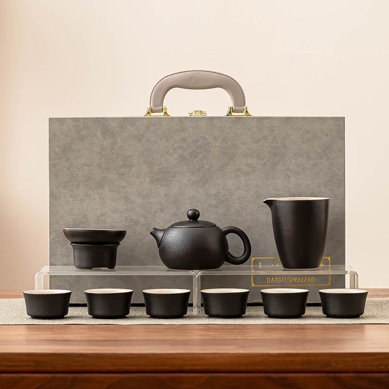 흑자 시시 찻주전자 10개입 선물상자 세트
