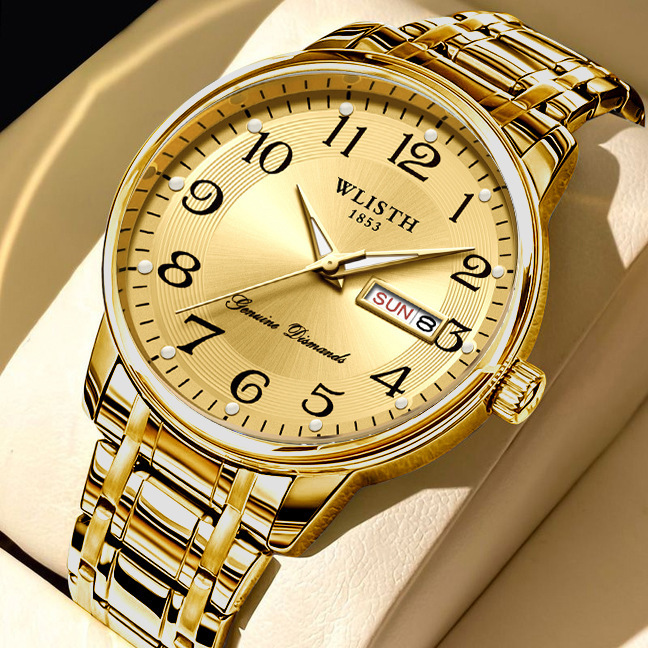 WALIS Swiss Brand Wholesale Middle-aged Men's Watch Men's Watch Large Digital Waterproof Quartz Famous Watch Elderly Watch