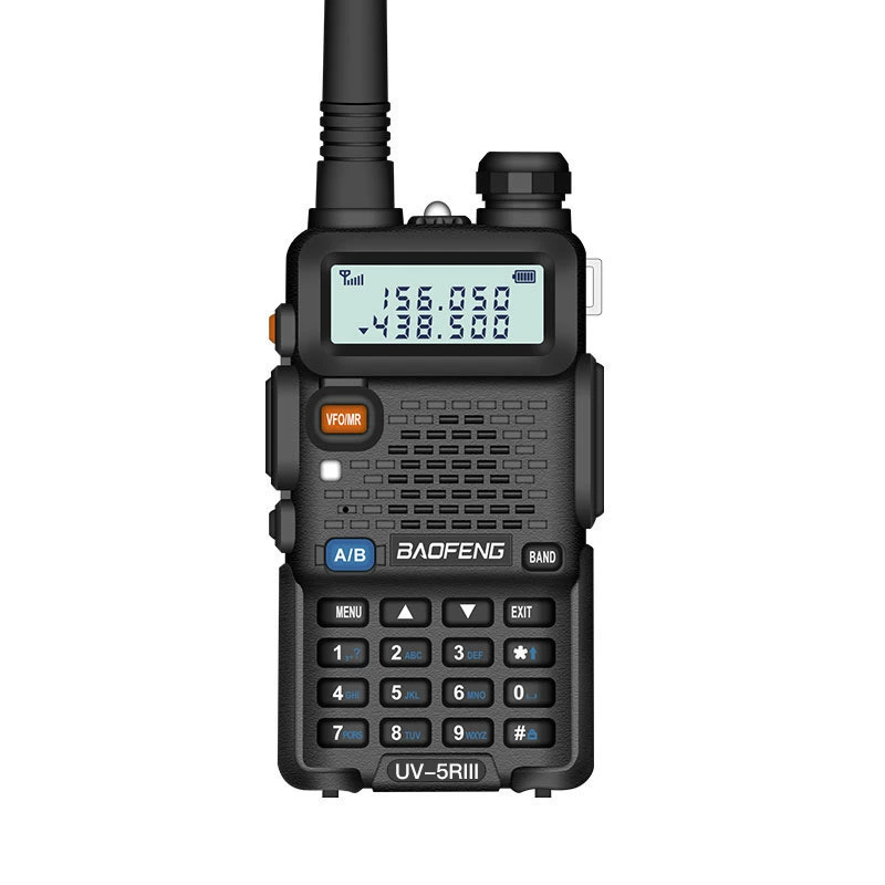 Радиостанция ручная (Baofeng UV-5RIII) tri-band 136–174 / 220–260 / 400–520 МГц, мощная гражданская