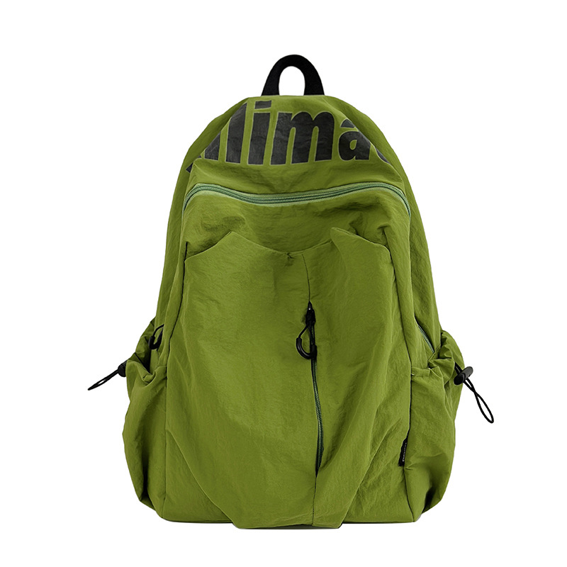 Mochila escolar 2025 nicho ligero y anti-salpicaduras de agua estudiantes de secundaria hombres y mujeres deportes de gran capacidad al aire libre mochila de viaje