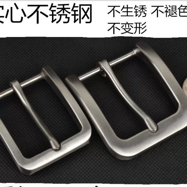 Stainless Steel Belt Buckle, Cowhide Compatible, Brushed or Mirror Finish, 35–40 mm