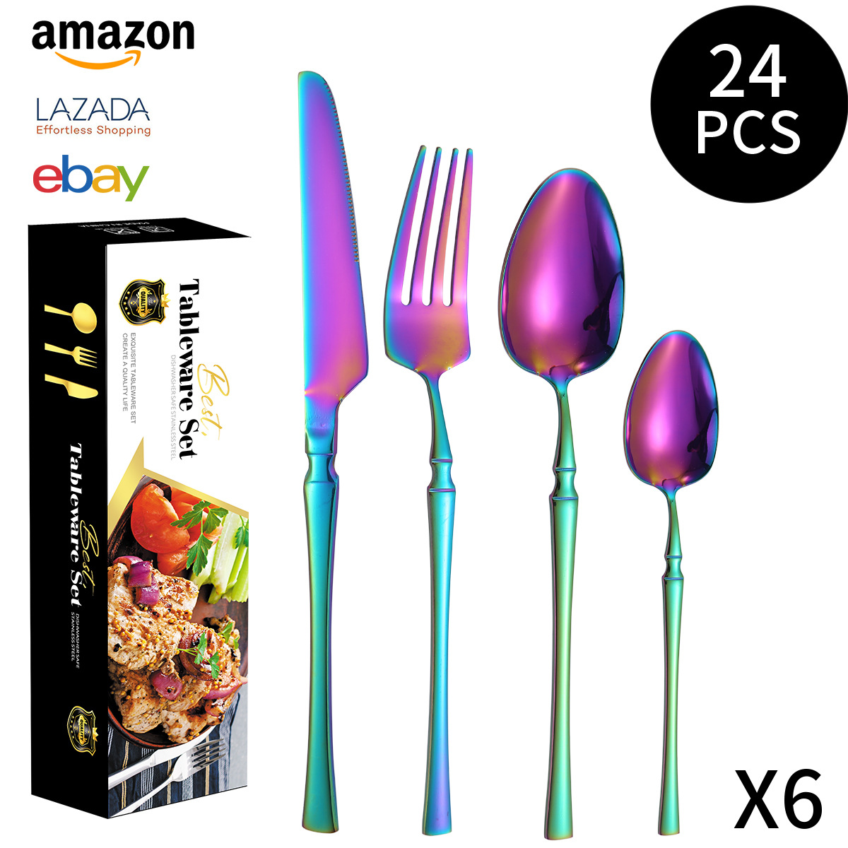 컬러 24 장 세트 (블랙 박스)