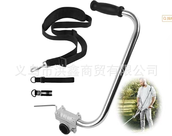 잔디 깎는 기계 보조 손잡이와 스트랩