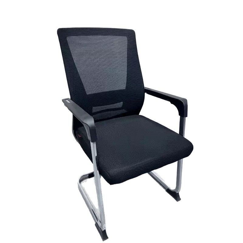 Moderno simple galvanoplastia silla de la computadora silla de oficina en casa Silla de arco SILLA DE jefe negro cuero occidental