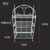 European -style flower frame household modern minimalist can be folding iron shoe rack bathroom storage shelf