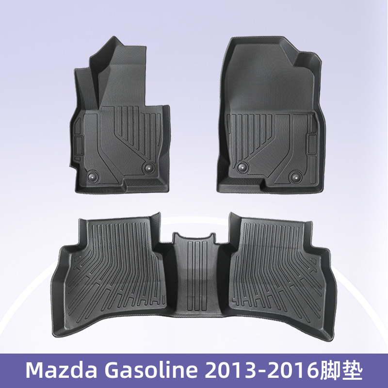 Aplicable a Mazda CX5 combustible 2013 - 2016 3D TPE cojín de pie para automóviles