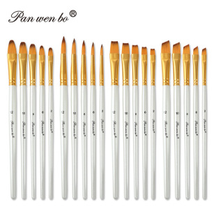 Cross-Border Nylon Hair Brush Set Kidsren's DIY Acrylic Water Chalk Student Painting Digital Oil Painting Brush Wholesale